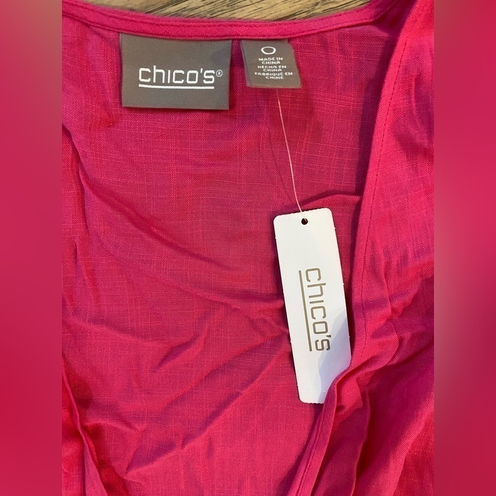 Chicos Soft Crosshatch Drape Jacket - Picture 3 of 5